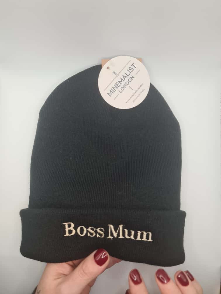 Boss Mum Beanie Black