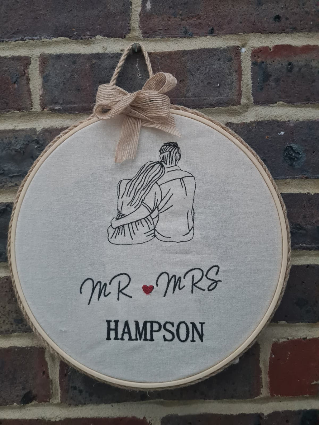 Capture Your Love Story Personalized Couple Embroidey