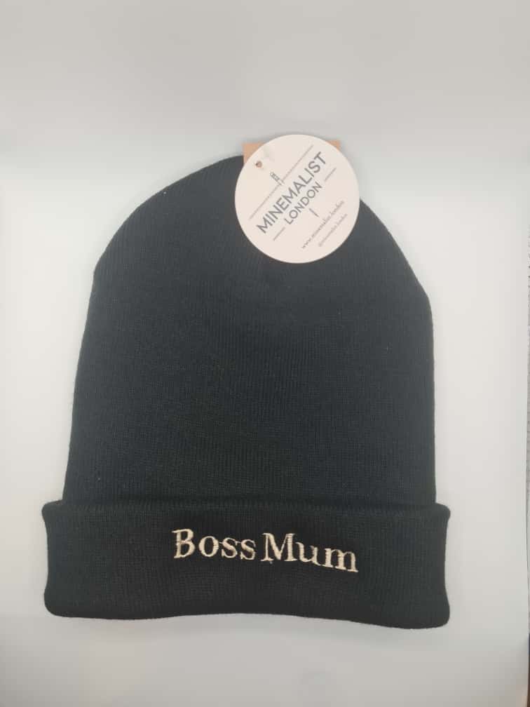 Boss Mum Beanie Black