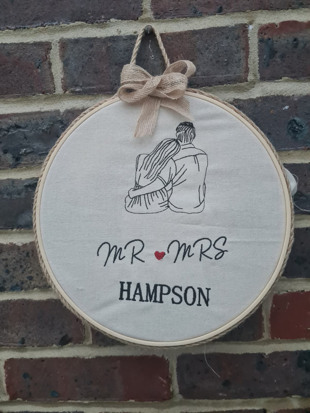 Capture Your Love Story Personalized Couple Embroidey