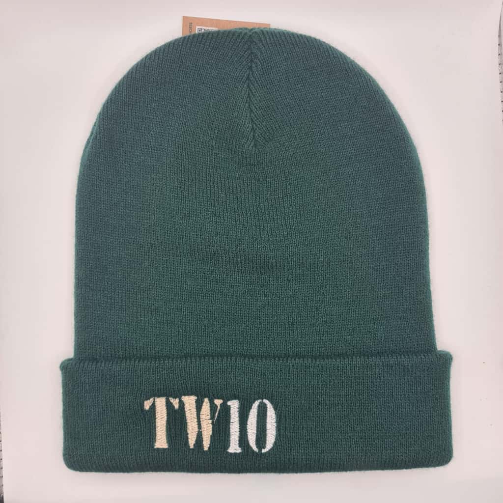 The Local Beanie - My Postcode Bottle Green