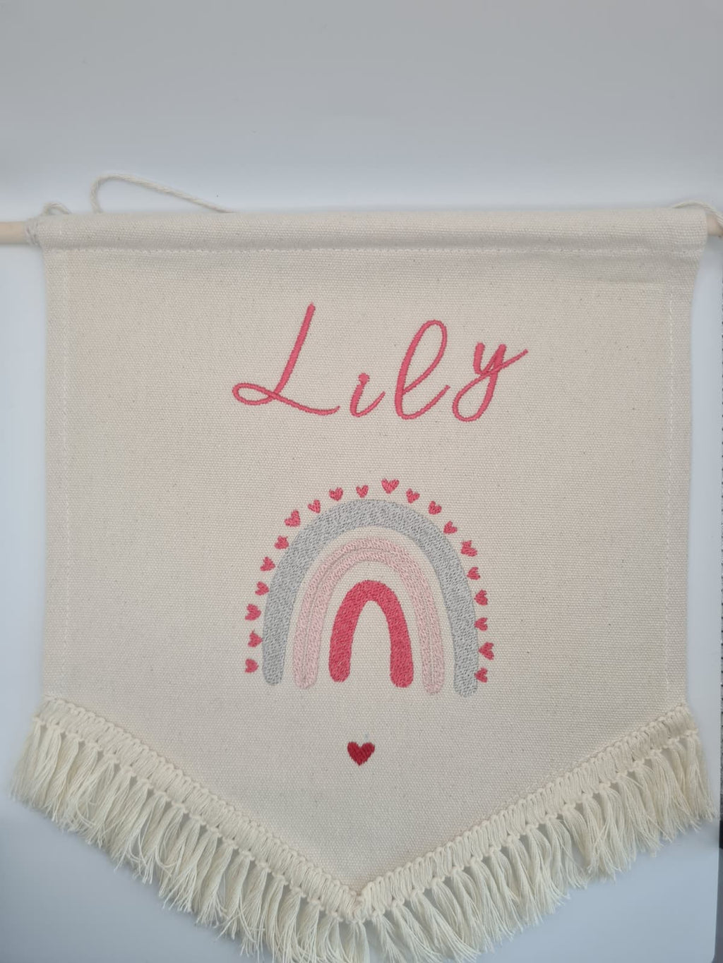 Personalised Baby Wall Banner  Rainbow – Baby Announcements