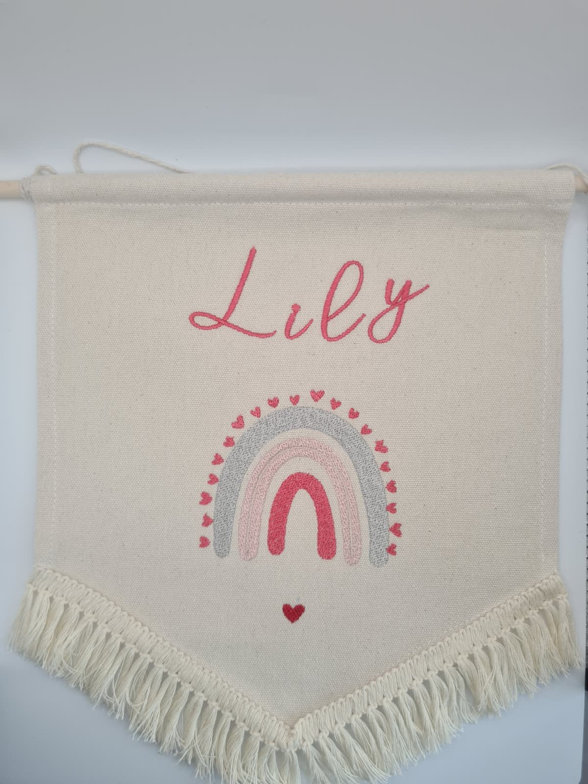 Personalised Baby Wall Banner  Rainbow – Baby Announcements