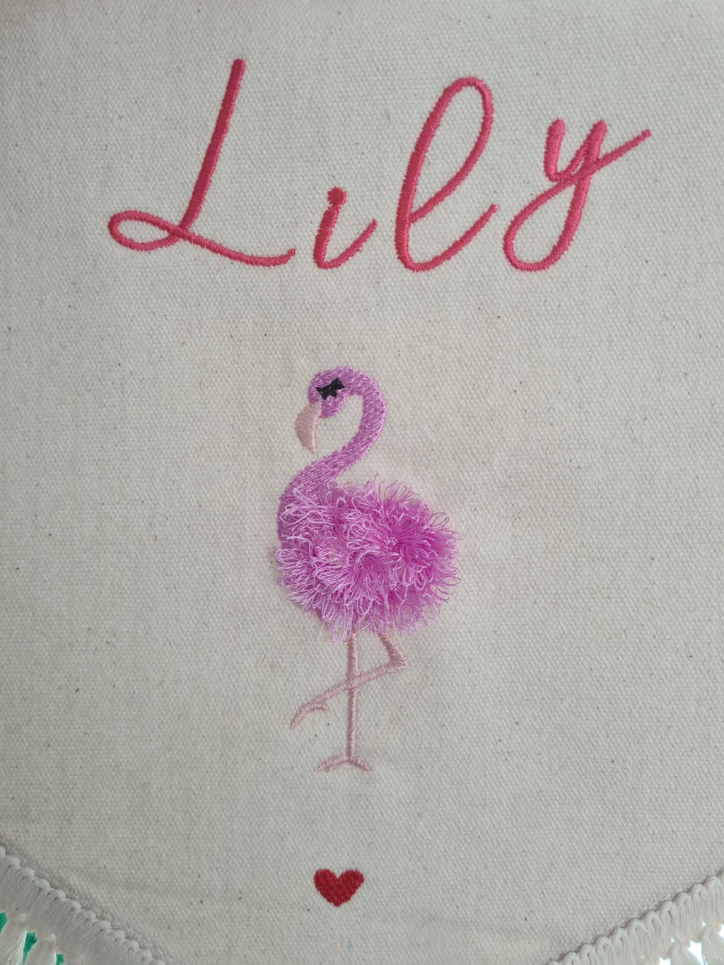 Personalised Baby Girl Wall Banner  Flamingo – Baby Announcements