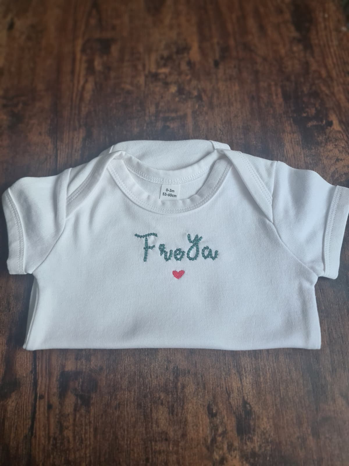 Personalised Baby Bodysuits | 3-Piece Cotton Set (0–3 Months)
