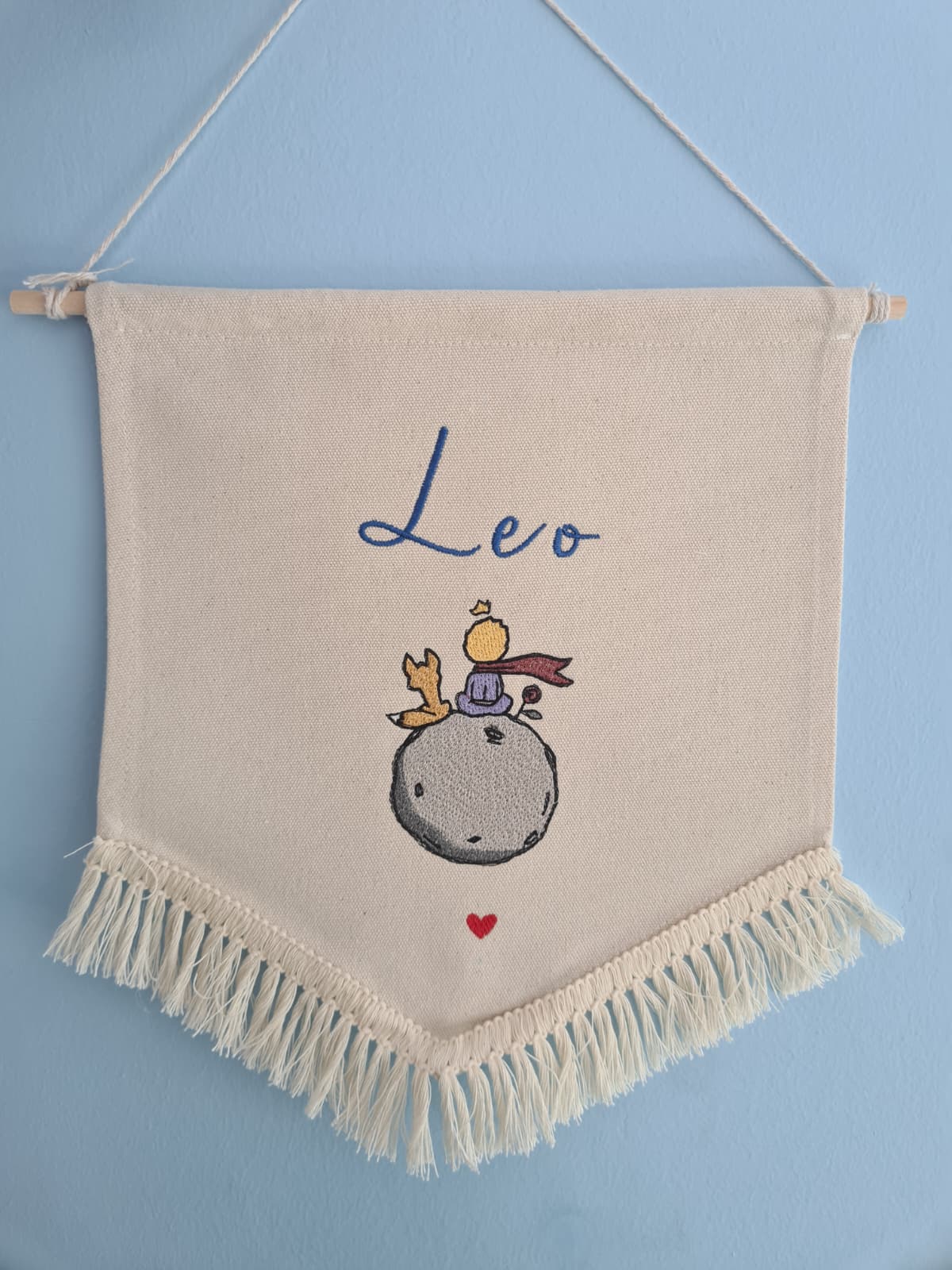 Personalised  Baby Boy Moon Wall Banner – Baby Announcements